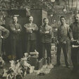 Bildpostkarte: Arbeiter der Lokomotiv-Fabrik, Orenstein Koppel, Drewitz bei Nowawes, 1916, (c)Potsdam Museum