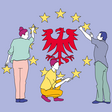 Illustration zu den Europawahlen in Brandenburg. 