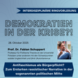 Veranstaltungsposter mit den Daten zur Veranstaltung und einem Foto von Fabian Schuppert 