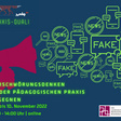 Grafik mit Fuchs mit Text jumblr-Praxisqualifikation „Verschwörungsdenken in der pädagogischen Praxis begegnen“ 
