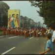 Parade bei den X. Weltfestspielen in Ostberlin 