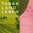 Plakat der Veranstaltungsreihe. Im hintergrund ein Man mit Harke auf einem Feld. Überschrift: Tabak Land Leben