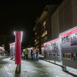 Aufnahme der Stasi-Zentrale. Campus für Demokratie bei Nacht
