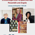 zeigt die Beteiligten der Veranstaltung Vertragsarbeit in der DDR: Birgit Weyhe, Elisabeth Nechutnys und Marcia Schenck