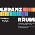 Einladungskarte zur Ausstellung "ToleranzRäume"