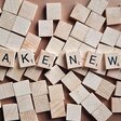 Schriftzug Fake News 