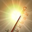 Ein Thermometer mit 42 Grad