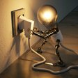 Glühlampe  mit Stecker