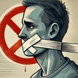 Illustration zum Thema Meinungsfreiheit