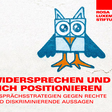 Buchcover der Broschüre "Widersprechen und sich positionieren"
